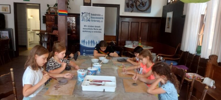 Töpferworkshop für Kinder im Rahmen des Sommerferienprogramms in Albersloh/Sendenhorst